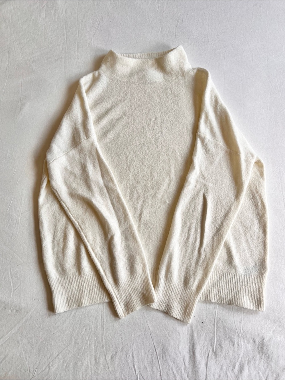 Joie Ivory Mockneck / Funnel neck Sweater